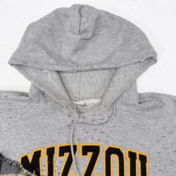 Missouri Tigers Sweatshirt XL Mizzou Hoodie Distressed Grunge Furst Of A Kind‎ - Picture 5 of 9